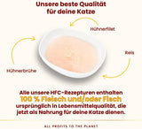 almo nature HFC Hydration Help Cibo umido per gatti - Zuppa di pollo e filetti di pollo - Adatto per uso umano, Senza glutine, Monoproteico, 50 g, 24 pezzi, 1,2 kg
