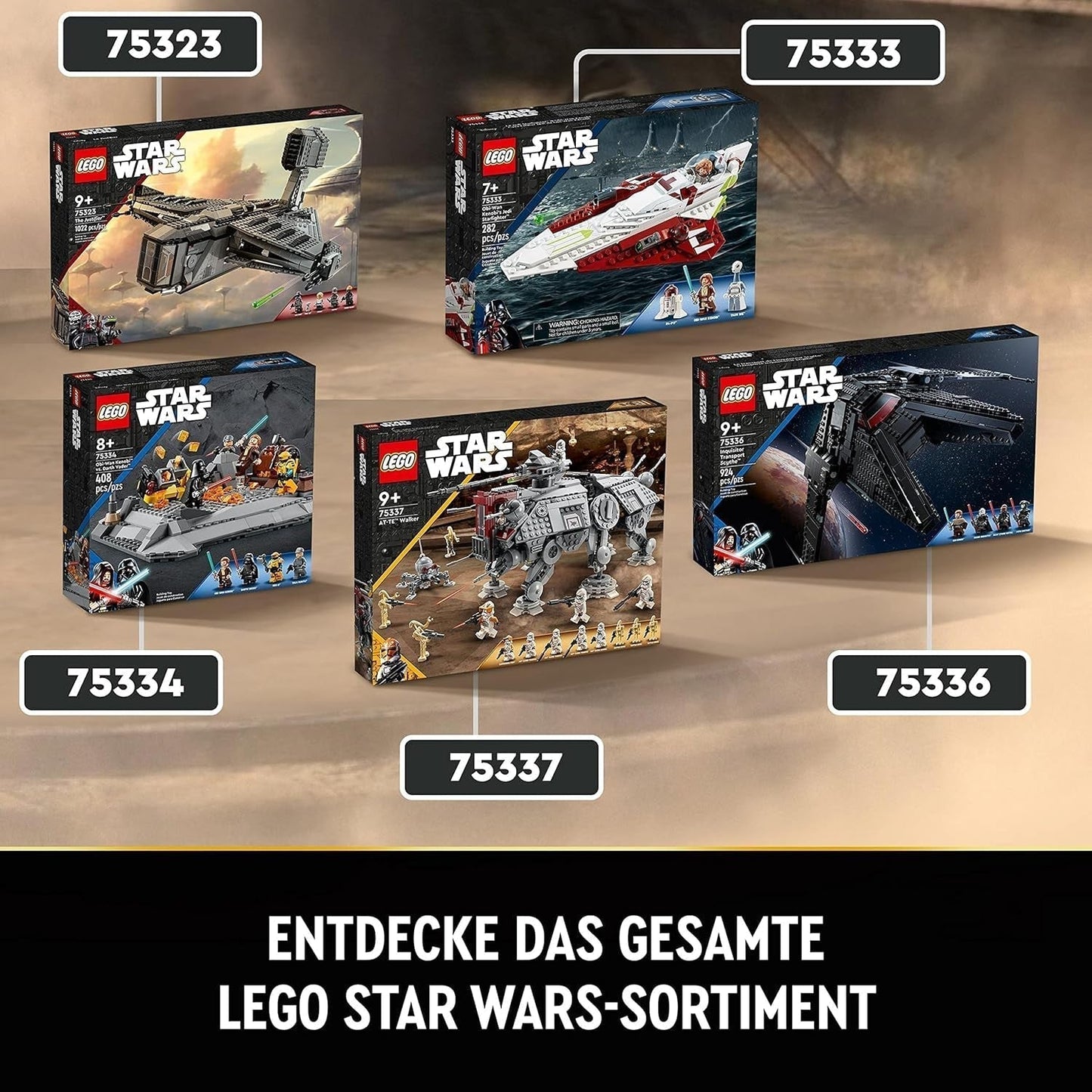 LEGO Star Wars At-Te Walker Modello giocattolo mobile Set di minifigure che include 3 Clone Trooper, droidi da battaglia e Droide ragno nano 75337 Set di costruzione Acquista il negozio LEGO