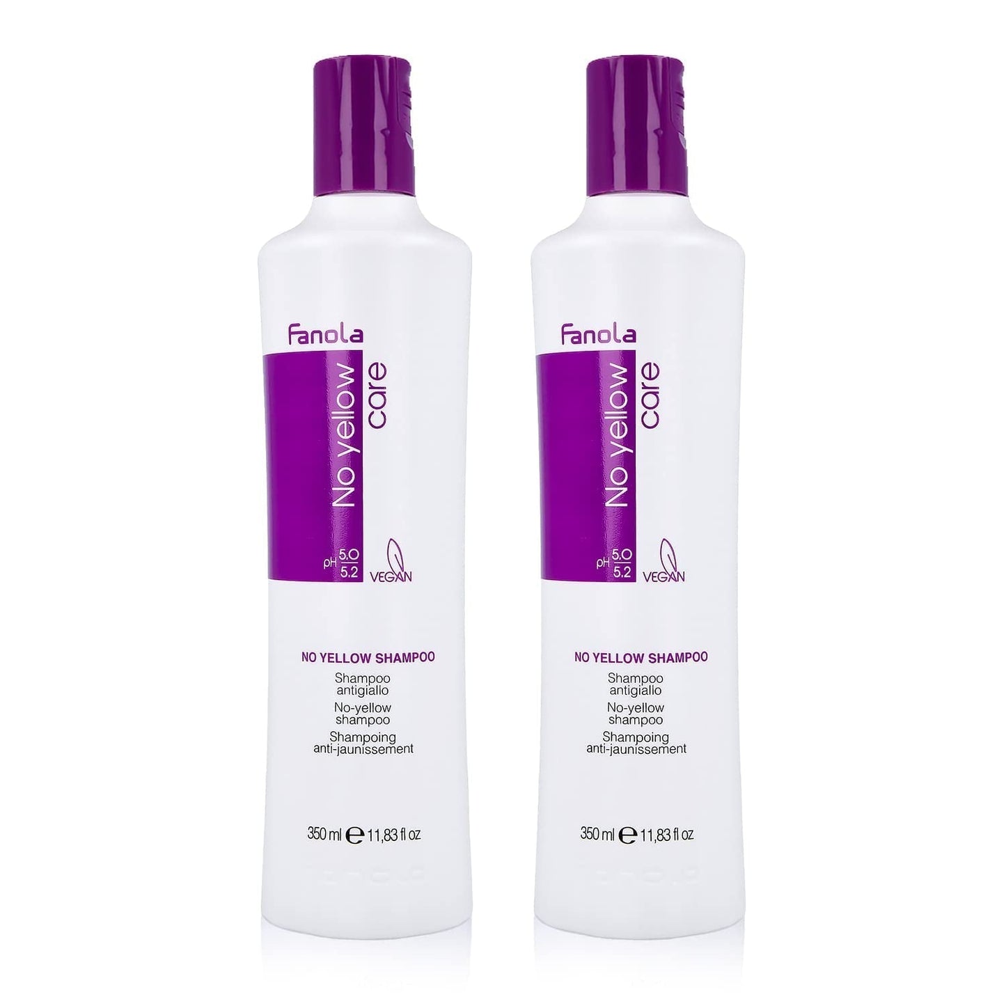 Fanola No Giallo Argento Shampoo contro capelli tinti con macchie Fanola Doccia e bagno 2 x 350 ml Singolo