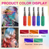 Tintura per capelli temporanea per bambini, 5 colori, lavabile, mascara, gesso per capelli, tintura per capelli Naty Shop