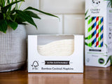 Tovaglioli da cocktail in bambù The Cheeky Panda | tovaglioli bianchi Tovaglioli di carta da 100 pezzi