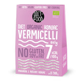 DIET-FOOD Riso istantaneo Shirataki Konjac biologico, a basso contenuto di carboidrati, a basso contenuto calorico, vegano, senza grassi, senza soia, senza glutine, cheto friendly, dimagrante, 300 grammi
