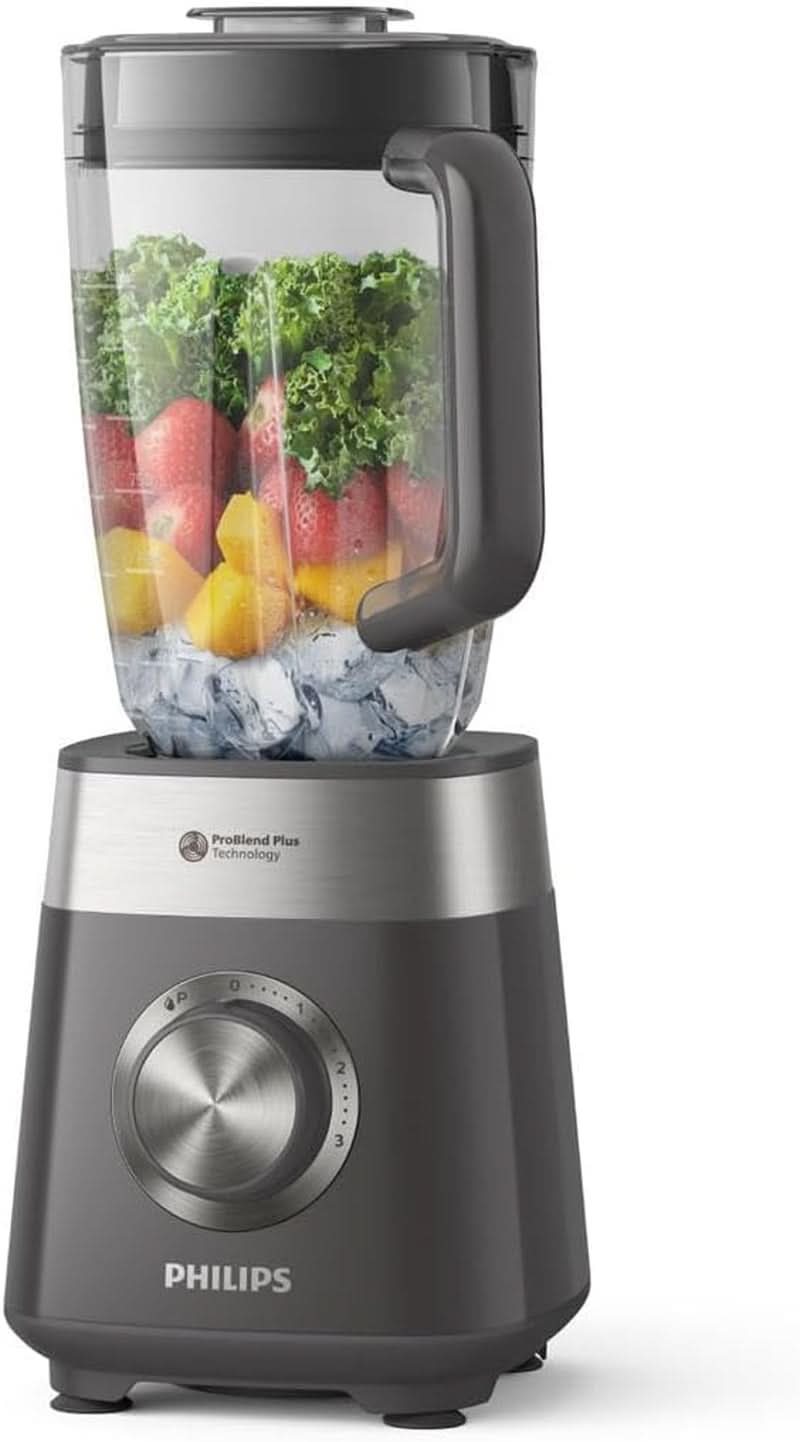 Philips Robot da cucina e frullatore – 600 W, 2 litri, App Homeid, 2 Geschwindigkeitsstufen + Impulsfunktion, Problend, Ice-Crush-Funktion (HR2291/41) Cucina Naty Shop 1000 Watt