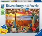 Ravensburger Puzzle 16795 - Tramonto sulla spiaggia - Puzzle da 500 pezzi per adulti e bambini dai 10 anni in su con pezzi del puzzle più grandi [Esclusivamente su Amazon] Puzzle Naty Shop