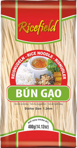 Tagliatelle di riso Ricefield, vermicelli, 1,2 mm, Bun Gao (1 x 400 g)
