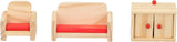 Marionette in Legno - Casa delle bambole in legno con mobili e bambole - 11 pezzi Case delle bambole Naty Shop