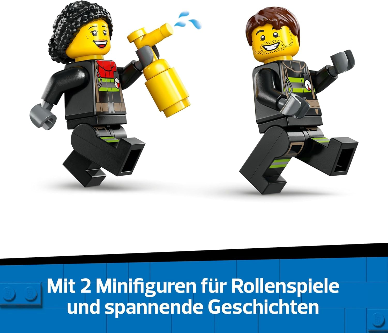 Autoscala dei pompieri LEGO City - Autopompa giocattolo con 2 minifigure di pompiere per ragazzi e ragazze dai 4 anni - giocattolo educativo - regalo per bambini in età prescolare 60463 Set da costruzione Besuche den LEGO-Store