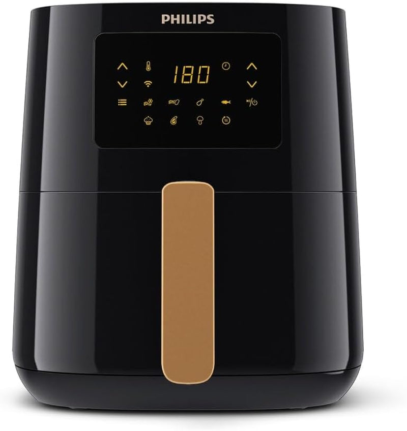 Philips 3000Er Airfryer XL - Tecnologia Rapid Air, frittura con fino al 90% di grassi in meno, capacità 1,2 kg, 6,2 litri, touch screen Elettrodomestici Naty Shop Schwarz Connessione wireless 4,1 L
