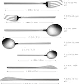 Karaca Focus Elegance, set posate 84 pezzi, 12 persone Kitchen Naty Shop