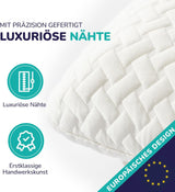 ZenPur Cuscino per Collo Ortopedico 40x60-13 cm, Cuscino per la Testa in Memory Foam - Cuscino per il Sonno ergonomico per Collo e Spalle, Certificato Oeko-TEX