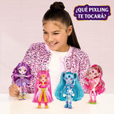 Pixlings Bambole magiche, 4 bambole assortite - 2 nuove - Bambola alla moda da 15 cm - Pozioni magiche - Giocattolo pozioni segrete (MG101000)