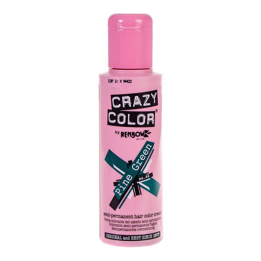 2x Tinta per capelli semipermanente 100ml (verde pino) Tintura per capelli Naty Shop