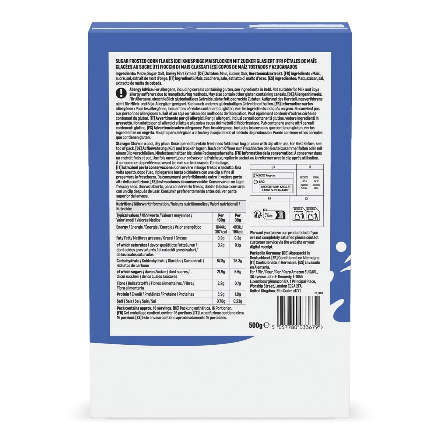 Cereali con scaglie glassate dell'Amazzonia, 500 g