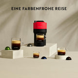 Macchina per caffè espresso con capsule Nespresso Krups Vertuo Pop, capacità: 560 ml, riconoscimento automatico delle capsule, sistema one-touch, 4 dimensioni di tazza, tempo di riscaldamento ridotto, sostenibile, Aqua Mint, XN9204