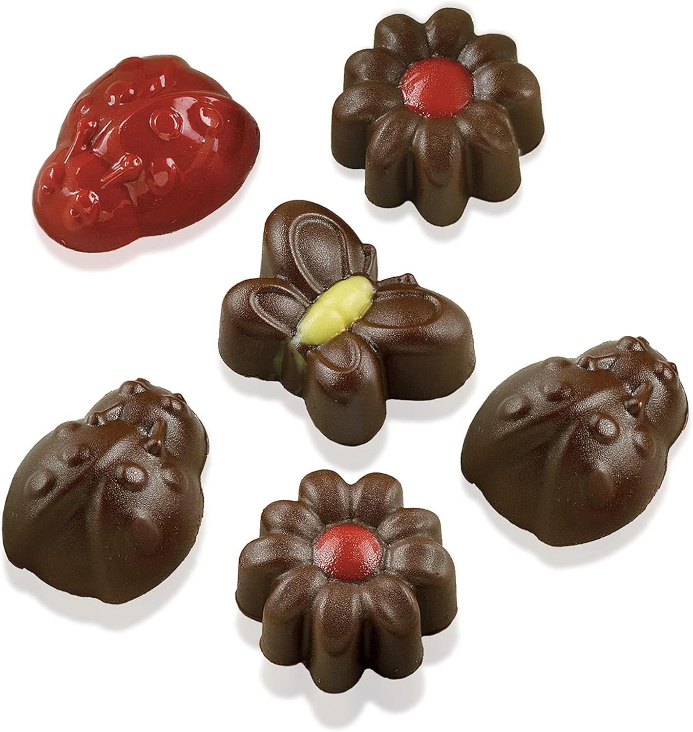 Silikomart 199199, stampo per cioccolato, modello Primavera, 15 praline, Marrone Cucina Naty Shop