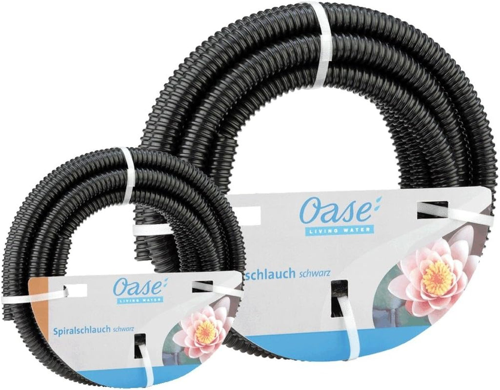 Tubo a spirale Oase, nero, 1 1/2", 10 m - Sezione tubo in materiale PVC, Ø 38 cm, adatto per 1 bar