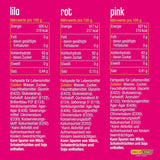 Decocino Set coloranti alimentari al neon - 3 pezzi - Rosso, rosa, viola - Colorante alimentare ad alto dosaggio - Per colorare torte, muffin, cupcake - Senza gusto