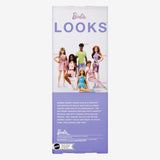 Barbie Looks Doll, figura da collezione n. 24 con capelli castani e moda moderna Y2K, abito scintillante senza spalline con tacchi alti spuntati, bambole HRM16 Naty Shop
