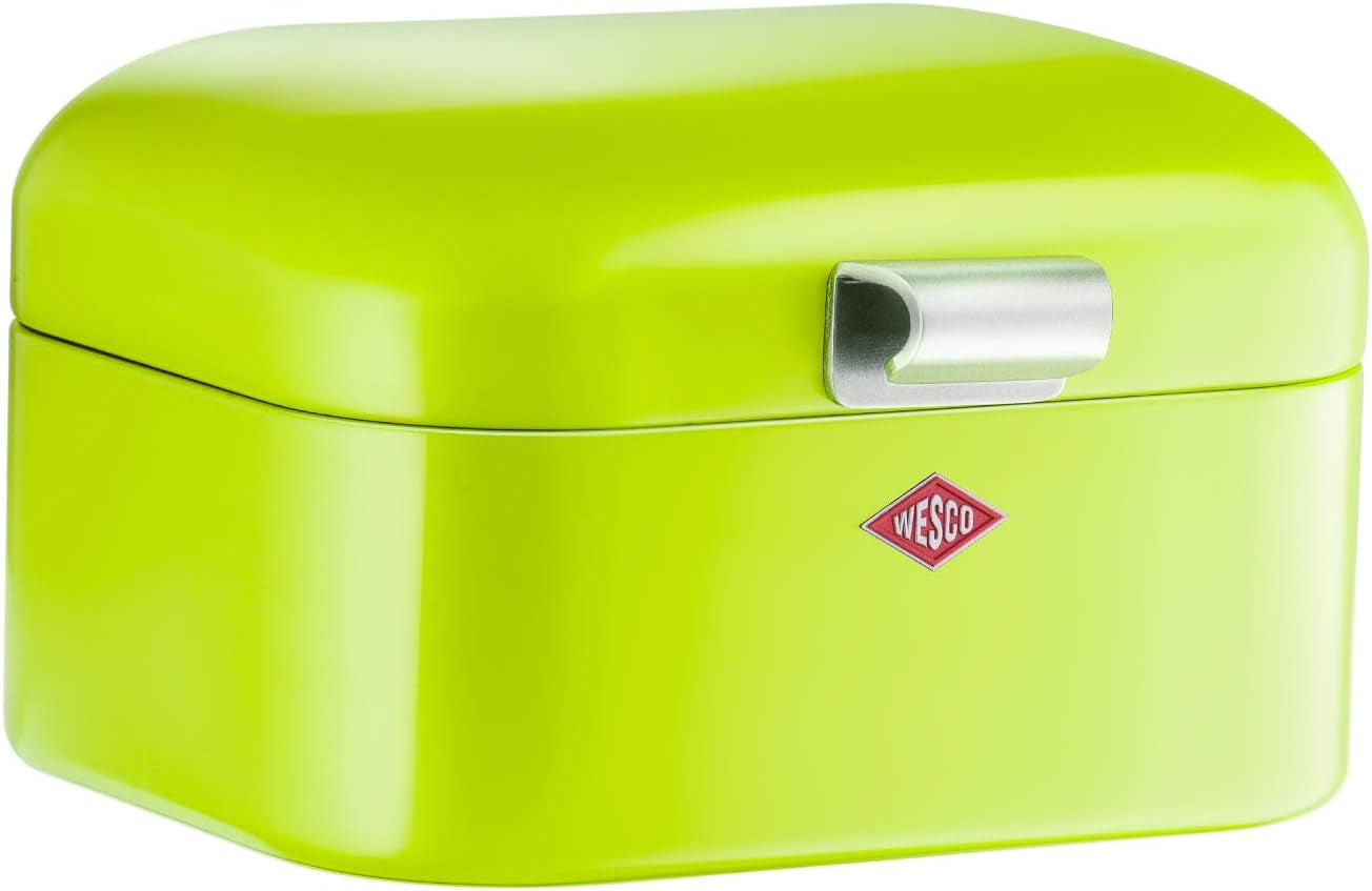 Wesco 235 001 Cestino per il pane Mini Grandy 17 x 18 x 12 cm (L/L/A) rosa, acciaio inossidabile Contenitori per alimenti Naty Shop Verde lime