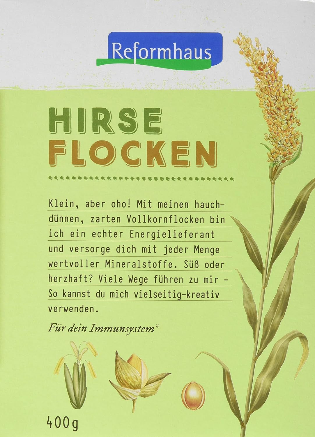 Hirse-Flocken Bio, Confezione 6Er (6 X 400 G) Cereali Naty Shop Titolo predefinito