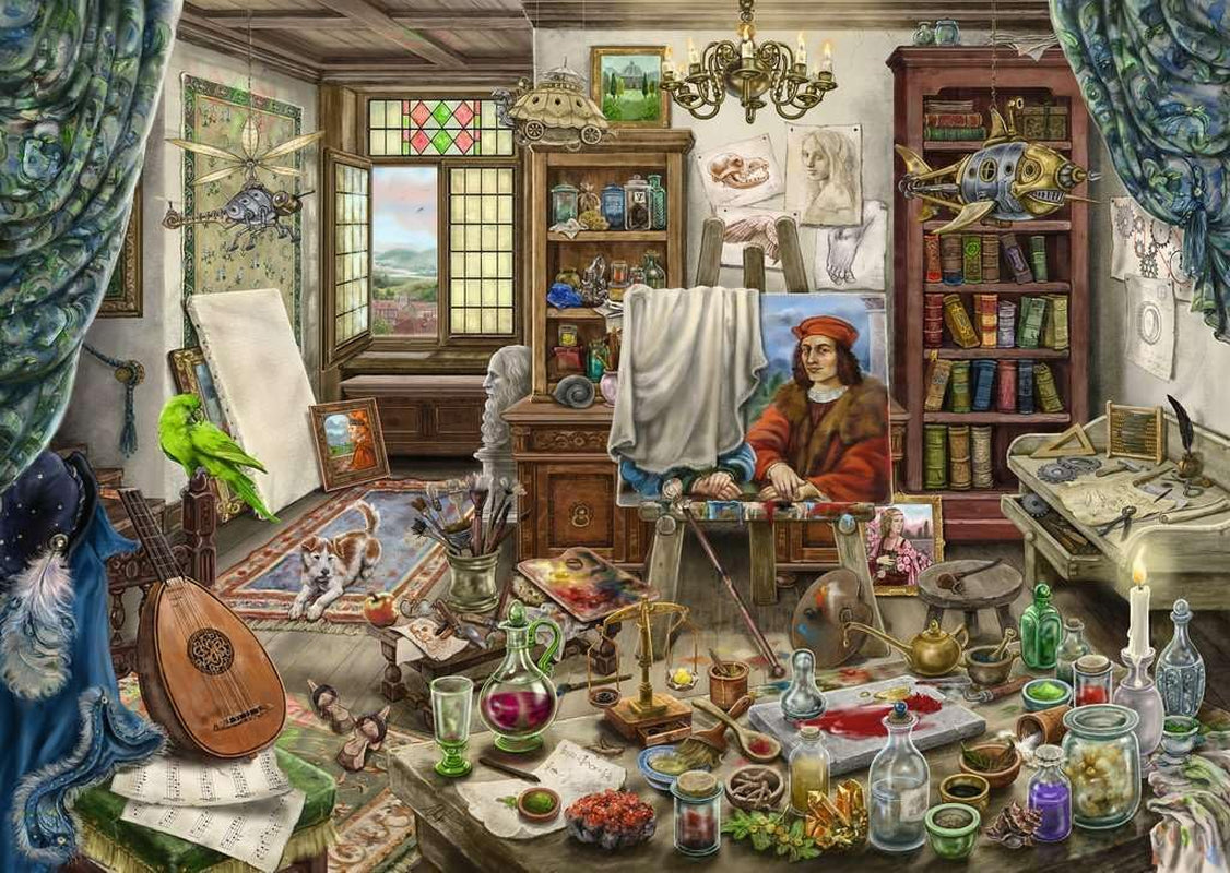 Ravensburger EXIT Puzzle 16782 Studio dell'artista Puzzle da 759 pezzi Naty Shop