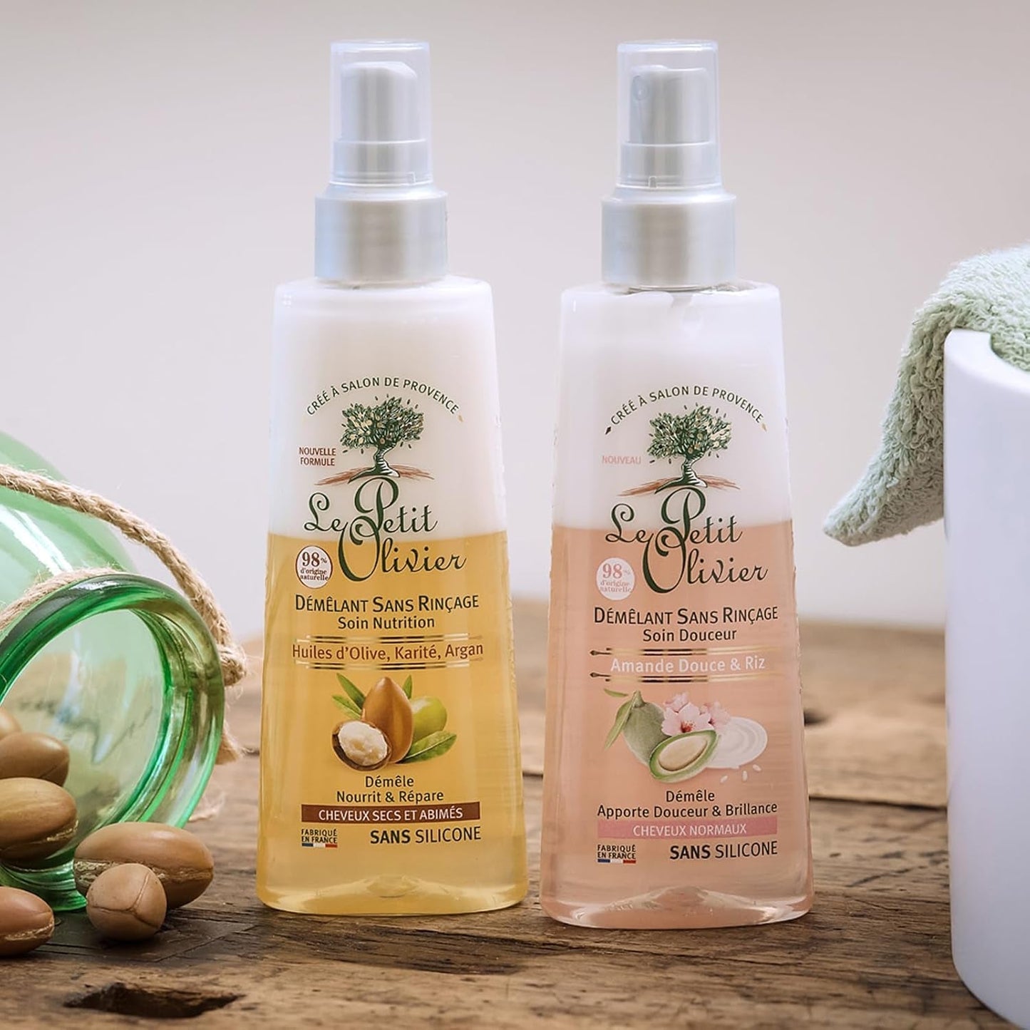 - Spray districante, curativo, senza risciacquo e oli di silicone, oliva, karitè e argan, districa, ripara e nutre - capelli secchi e danneggiati - 150 ml Prodotti districanti per capelli Naty Shop