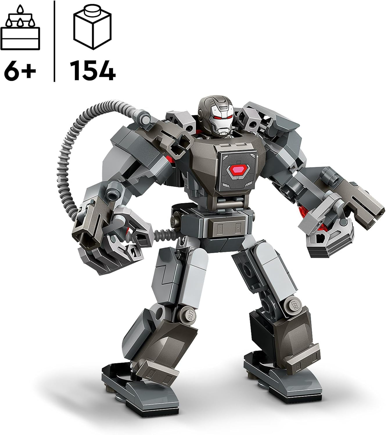 LEGO Marvel War Machine Mech 3-Shooter Supereroe Giocattolo costruibile per bambini MCU Action Figure leggendaria Regalo per ragazzi e ragazze di 6 anni 76277 Set da costruzione Beuche den LEGO-Store