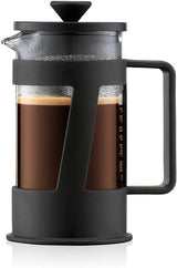 Caffettiera Bodum CREMA (sistema French Press, filtro permanente in acciaio inossidabile, tappo di sicurezza, 0,5 litri) nera