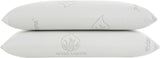 Todocama - Cuscino memory, aloe vera, 2 pezzi, 70 cm, bianco Cuscini standard Naty Shop