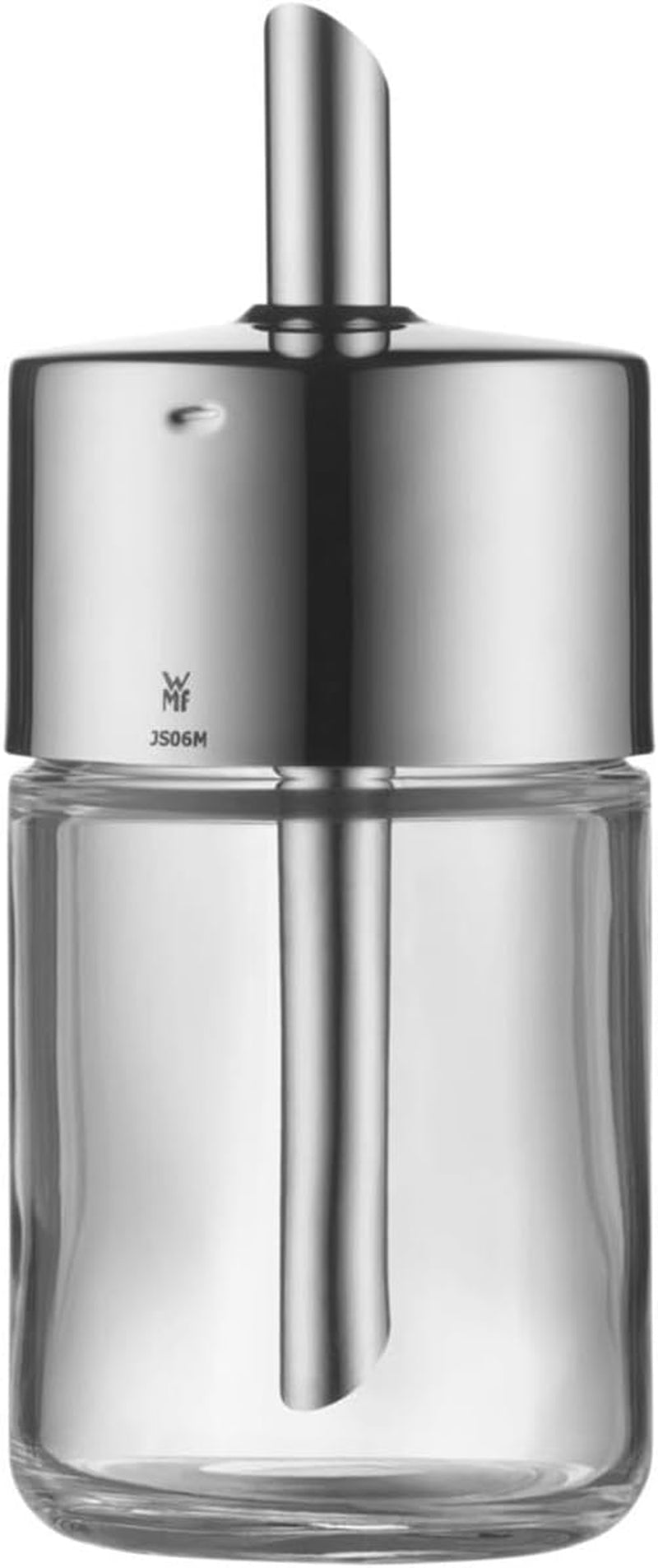 WMF Barista Spargizucchero 240g, Vetro, Dispenser Zucchero, Acciaio Inossidabile Cromargan Lucido, Ideale per Zucchero Bianco/Marrone, Cacao o come Spargispezie