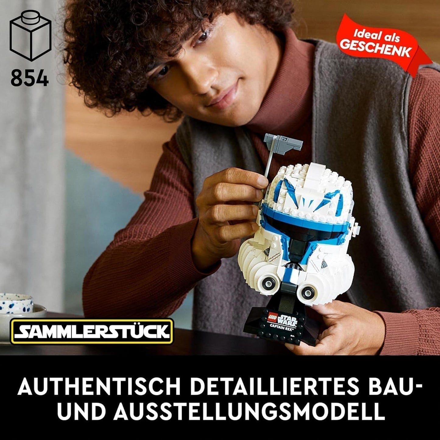 LEGO 75349 Star Wars Set casco Capitano Rex Clone Wars Modello da collezione Serie 2023 Pezzo souvenir e set di costruzioni idea regalo Acquista dal negozio LEGO