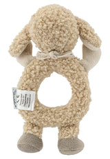 Flocke Sheep Sterntaler Catch Toy - giocattolo per l'attività motoria da sonagliare, toccare e giocare - peluche per neonati e bambini con sonaglio come amico fedele - giocattolo per bambini in morbido tessuto color sabbia Baby Toys Naty Shop