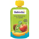 Kiwi Banane in Mela Quetschie (6 x 120g), senza zucchero, senza glutine, ideale per snack unterwegs e selbständiges