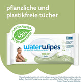 Waterwipes Plastikfreie, Texturierte Reinigungstücher Für Kleinkinder & Babies, 240 Stück (4 Packungen), 99.9 % Wasserbasierte Reinigungstücher, Unperfümiert Für Empfindliche Haut Naty Shop