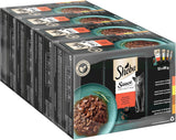 Sheba Sauce Collection Cibo umido per gatti, bustine porzionate, confezione multipla salata, 4x12x85g