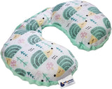 Medi Partners Cuscino per il collo del bambino Supporto per il collo 100% cotone / Minky Cuscino per il collo del bambino per auto Passeggino Viaggi Viaggio Sonno Cuscino per il collo Snooze Roll (REH con Minky grigio) Cuscini ortopedici cervicali Naty Shop Mint Ricci con Minky Mint