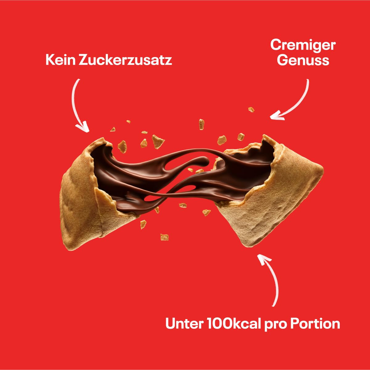 Bocconcini di cioccolato NEOH | Senza zuccheri aggiunti, 100kcal a porzione, pezzi croccanti con un ripieno cremoso di nocciole e cacao, perfetti da asporto o come sostituto del muesli | Cheto, a basso contenuto di carboidrati | Confezione da 3 x 29 g