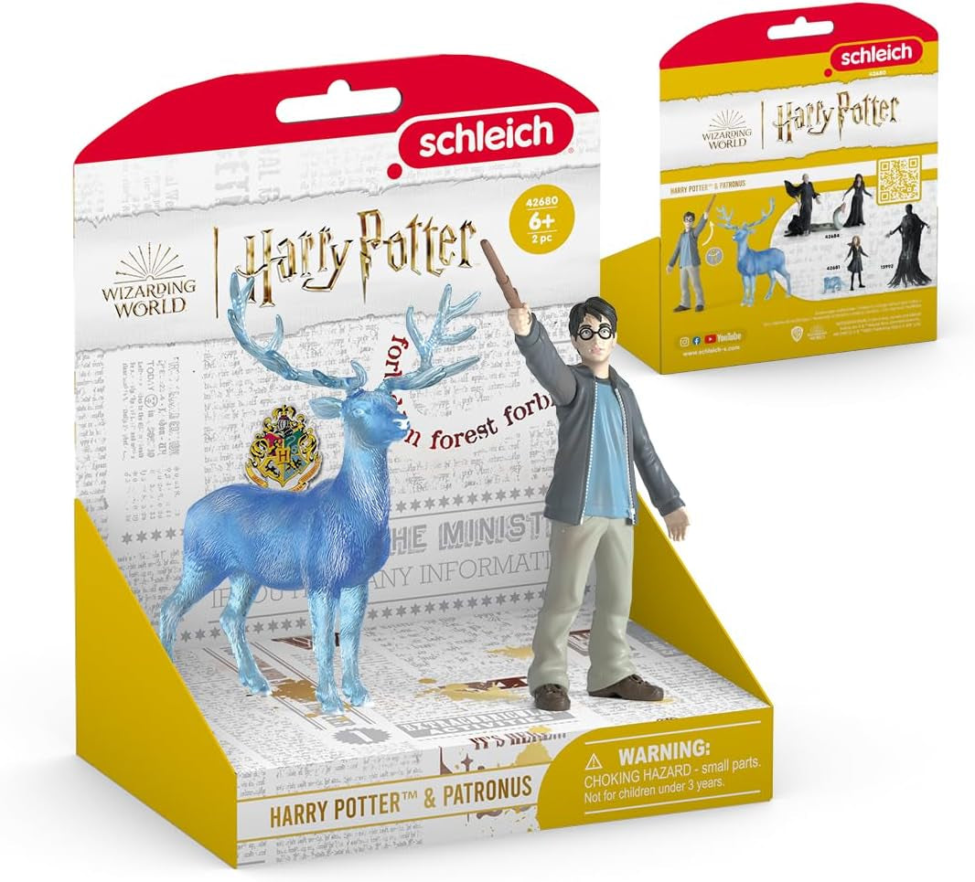 Schleich 42680 Harry Potter e Patronus, da 6 anni, HARRY POTTER - personaggio da gioco, 16 X 11 X 18 cm Action figures Naty Shop