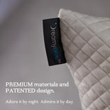 Cuscino per dormire Premium Dreamyblue - Imbottitura in memory foam triturato [Loft regolabile] Fodera lavabile in viscosa di bambù - Per lati scorrevoli, schiena e pancia - Cuscini standard Naty Shop