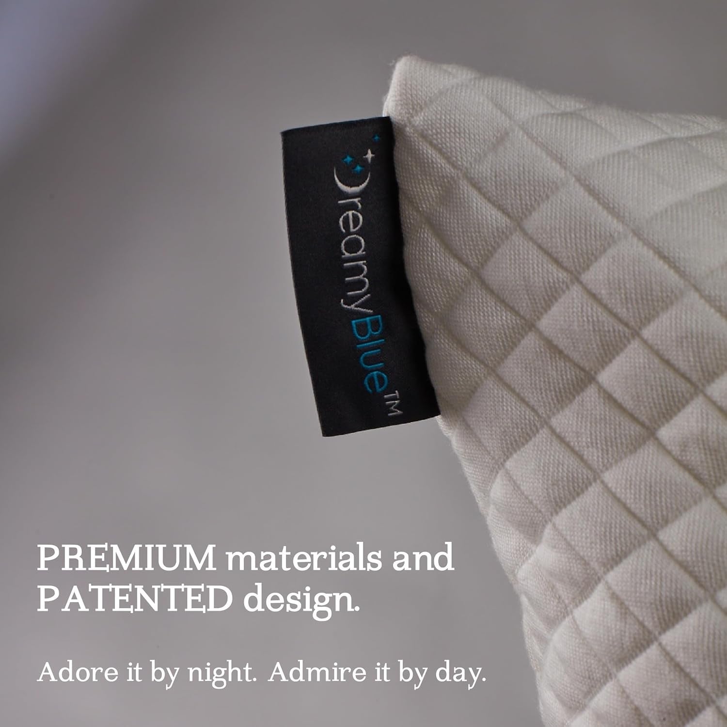 Cuscino per dormire Premium Dreamyblue - Imbottitura in memory foam triturato [Loft regolabile] Fodera lavabile in viscosa di bambù - Per lati scorrevoli, schiena e pancia - Cuscini standard Naty Shop