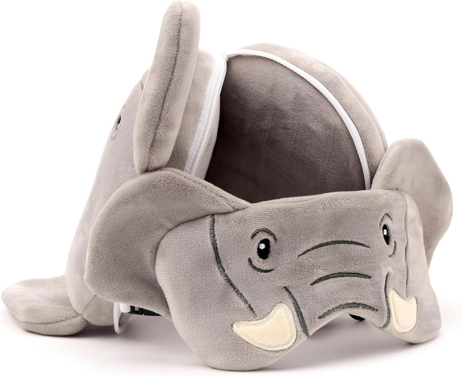 Cuscino da viaggio, rotondo, peluche, elefante e maschera per gli occhi, unisex, taglia unica, unisex, vita Cuscini da viaggio unici Naty Shop
