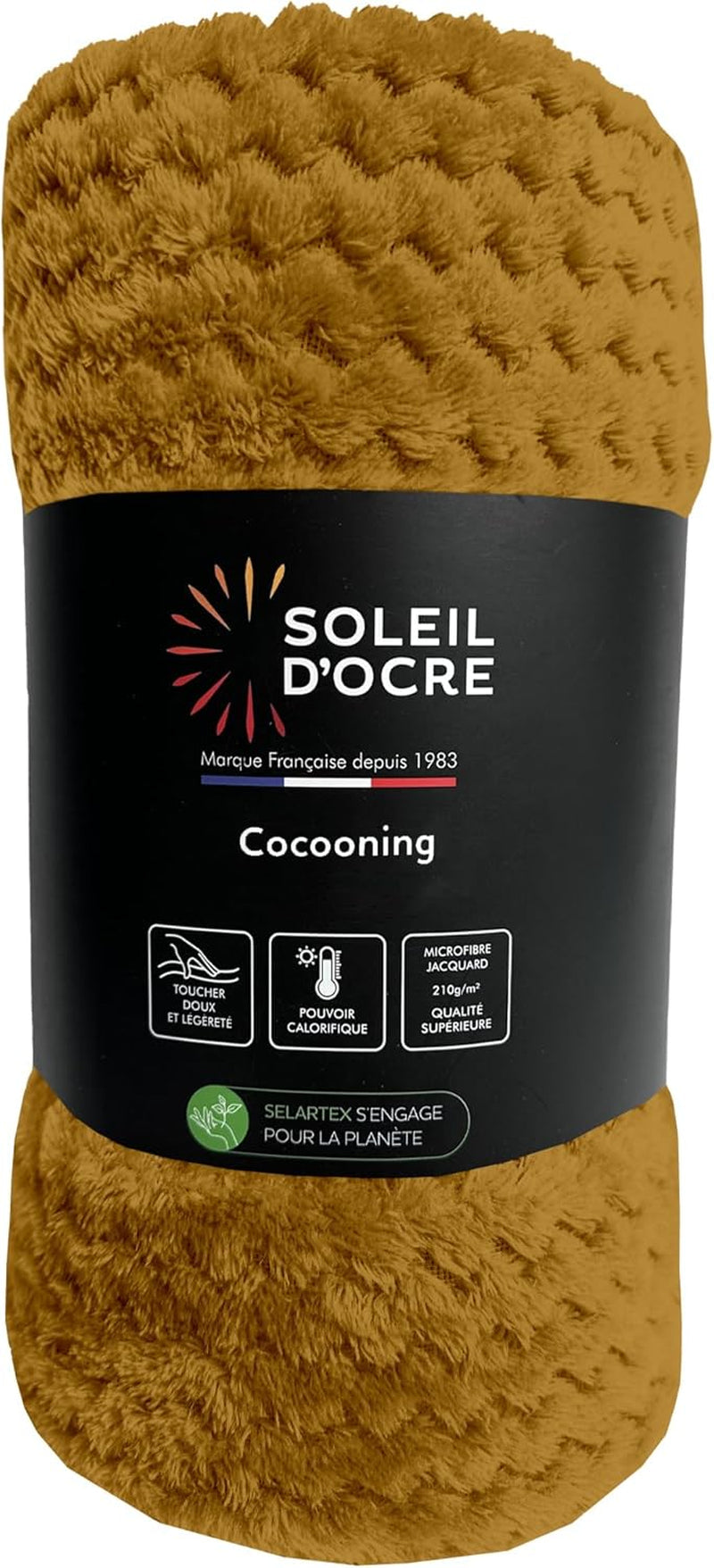 Coperta Soleil D'Ocre, 180 X 220 Cm, Cocooning, giallo senape Letti e coperte Besuche den Soleil d'ocre-Store Titolo predefinito