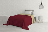 Biancheria da letto italiana Estivo letto singolo, lino, Acqua, 170 X 270 Cm Piumini e trapunte Naty Shop Bordeaux/Panna 170 X 270 Cm