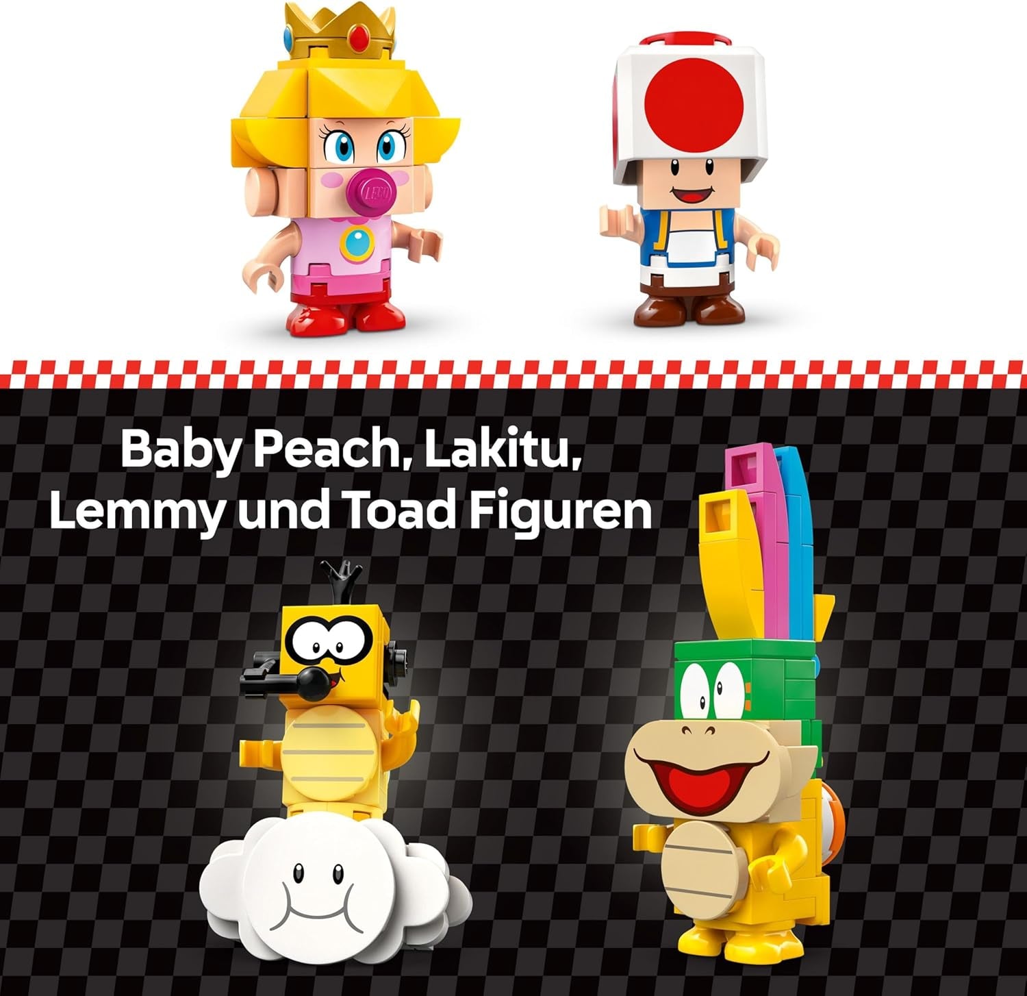 LEGO Super Mario: Mario Kart - Set Baby Peach e Grand Prix, Personaggi Nintendo - Toad, Lakitu, Baby Peach e Lemmy, Regalo per ragazzi, ragazze e giocatori 8+, Giocattolo Avventura 72036 Set da costruzione Beuche den LEGO-Store