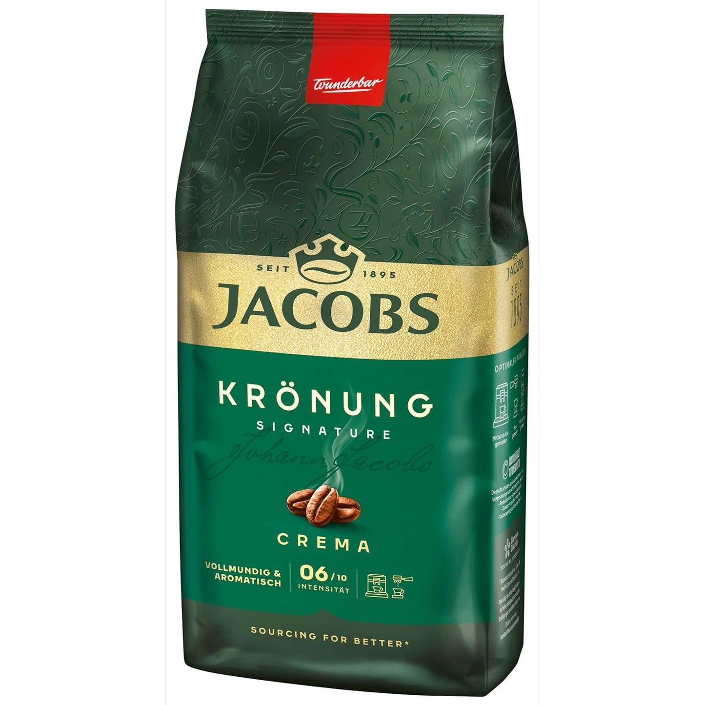 Jacobs Krönung Cream, caffè in grani interi, confezione da 4 (4 x 1000 g)
