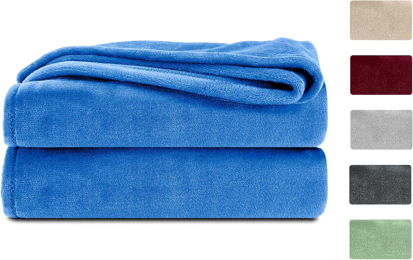 Komfortec soffice coperta, coperta comoda, coperta in pile, certificata Oeko-Tex, super morbida, 150X200 Cm, 260 G/M², beige Letti e coperte Besuche den Komfortec-Store Blu 150 X 200 Cm