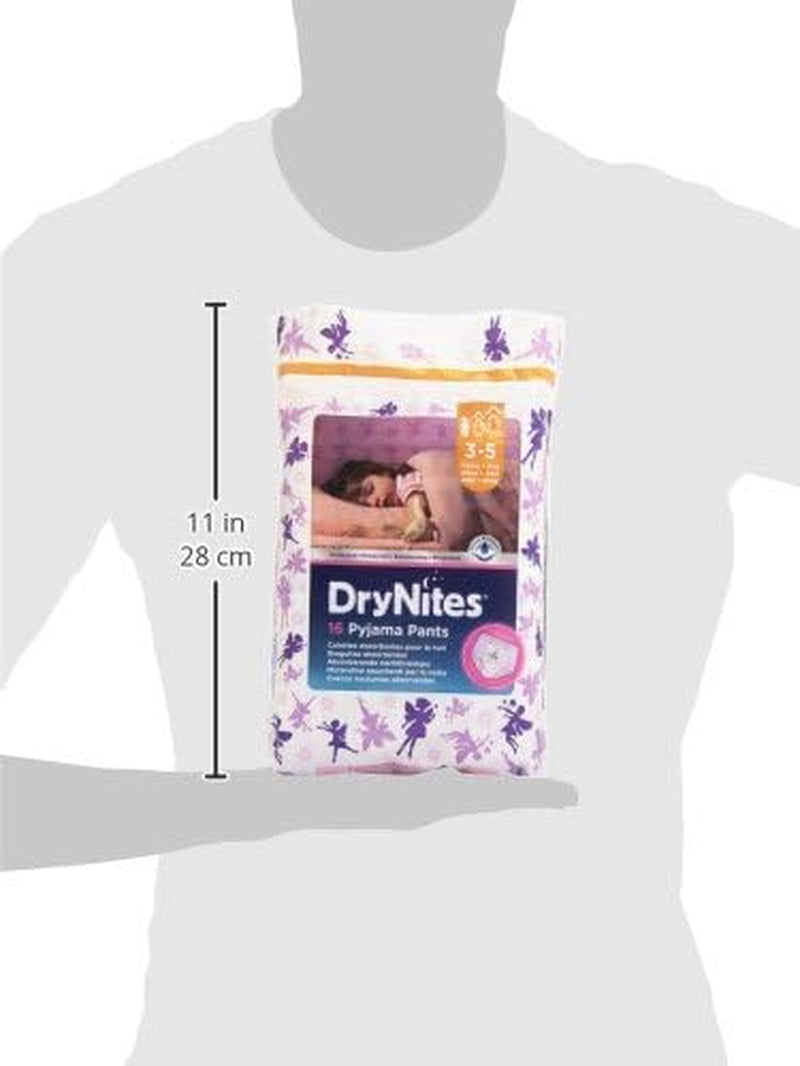 Pantaloni pigiama DryNites per ragazze 3-5 anni 1 confezione (1 x 16 pezzi)
