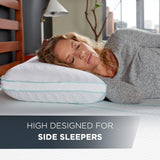 TEMPUR-PEDIC Cuscino Tempur-Cloud Prohi, Memory Foam, Bianco/Opulent Garden, Cuscini King Standard Naty Shop