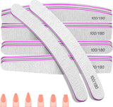 Set di lime per unghie 100/180, lime per unghie in gel, set di lime per unghie, lima per unghie, lima per unghie in gel, per unghie in gel, manicure pedicure, animali domestici (5 pezzi, 5 stili)
