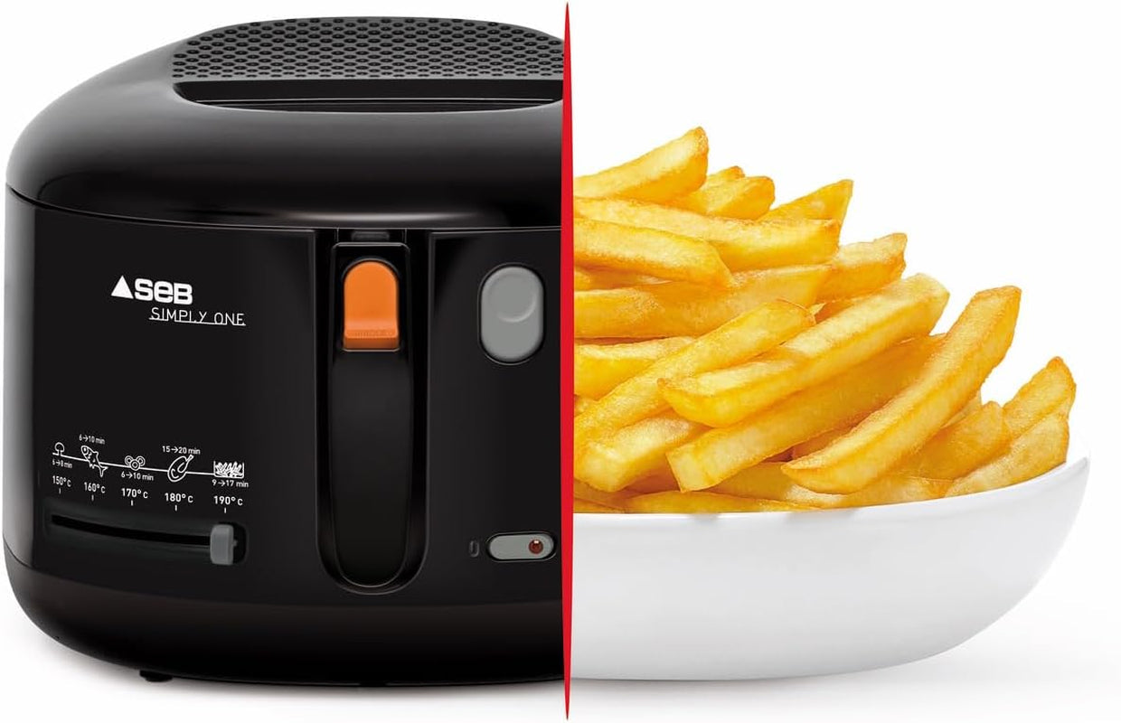 Friggitrice elettrica Tefal Simply One, capacità XL per patatine fritte fino a 1,2 kg, esclusivo sistema di raffreddamento a parete Elettrodomestici Naty Shop